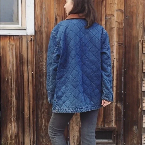 Ralph Lauren Denim Chore Barn Jacket with Corduroy Collar | L - Picture 15 of 15